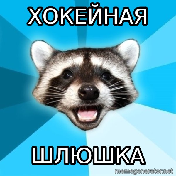 Lame Pun Coon meme: Хокейная / шлюшка