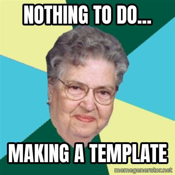 Hilda de Caballito meme: NOTHING TO DO... / making a template