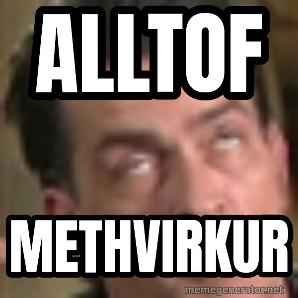 Charlie Sheen Winning meme: Alltof / Methvirkur