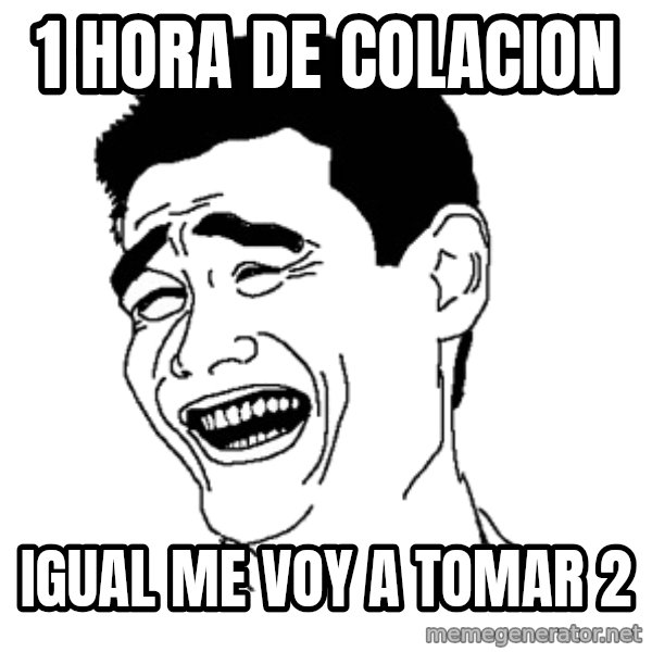 Yaomingpokefarm meme: 1 HORA DE COLACION / IGUAL ME VOY A TOMAR 2