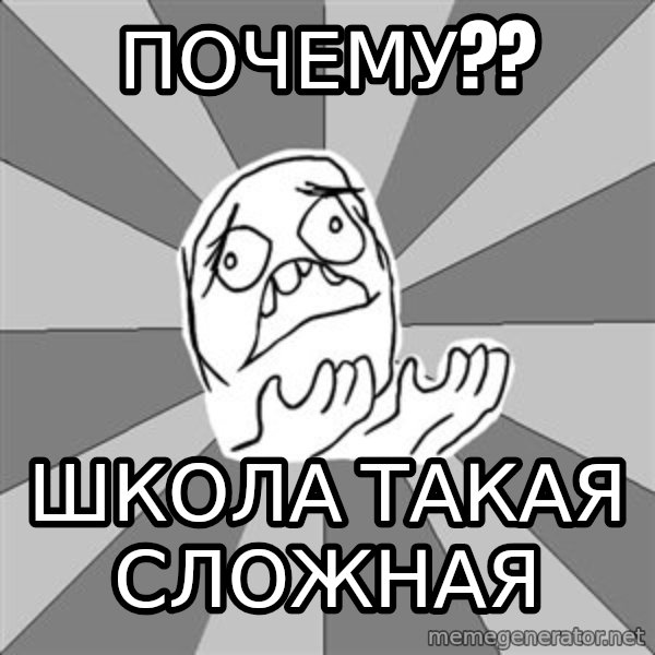 Whyyy??? meme: почему?? / школа такая сложная