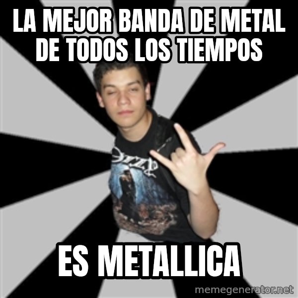 Metal Boy From Hell meme: la mejor banda de metal de todos los tiempos / es metallica