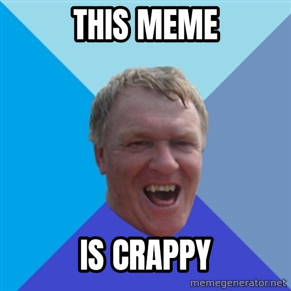 YAAZZ meme: this meme / is crappy