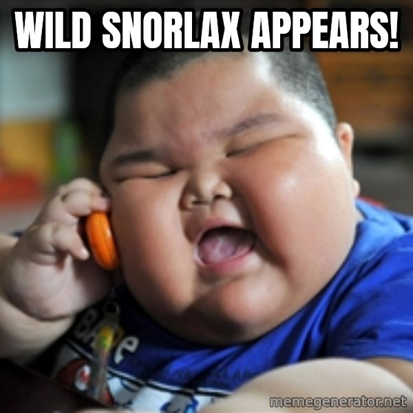 fat chinese kid meme: Wild snorlax appears!