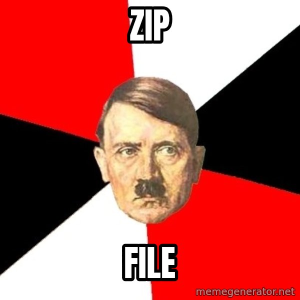 Advice Hitler meme: Zip / file