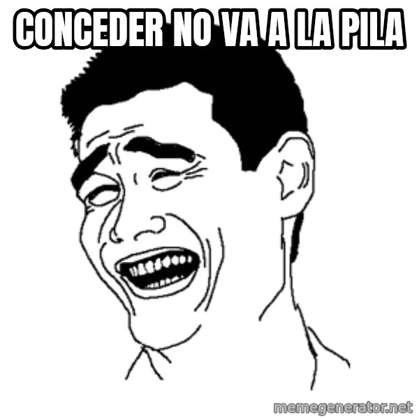 Yaomingpokefarm meme: CONCEDER NO VA A LA PILA
