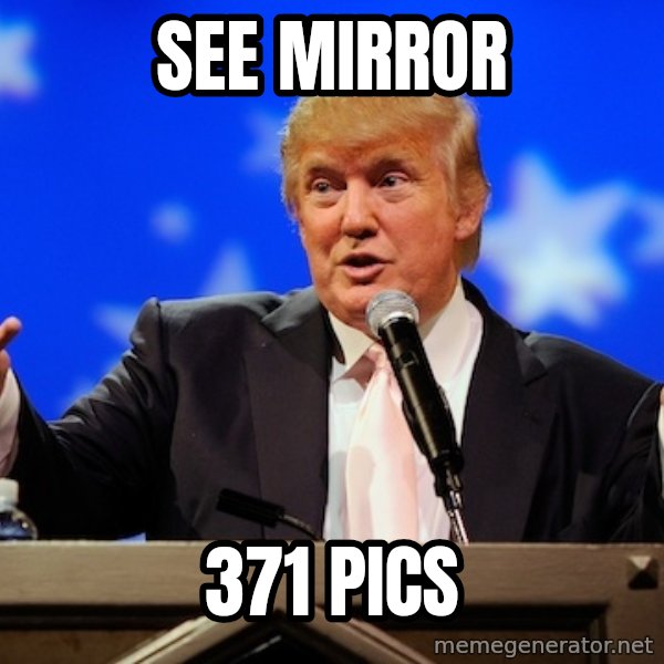 Annoying Facebook Girl meme: see mirror / 371 pics