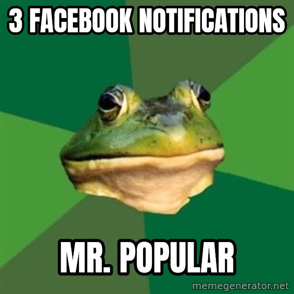 Foul Bachelor Frog meme: 3 facebook notifications / MR. popular