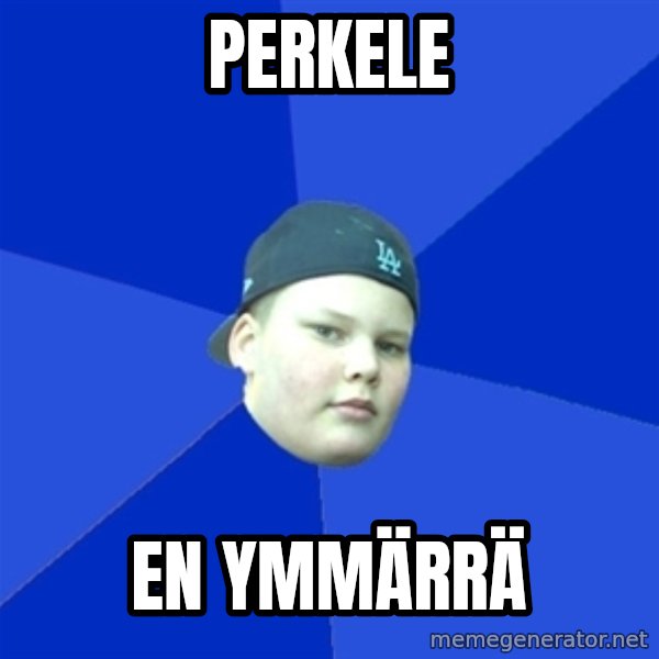 Jonnen Neuvo meme: Perkele / En ymmärrä