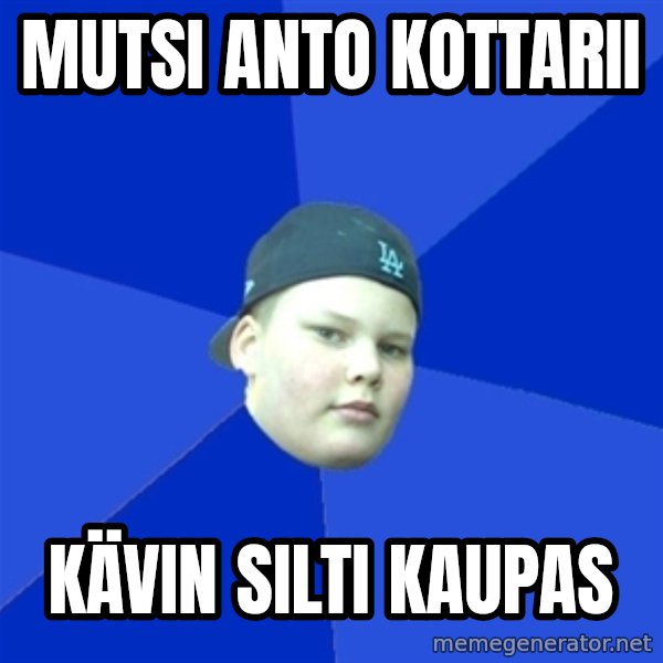 Jonnen Neuvo meme: mutsi anto kottarii / kävin silti kaupas