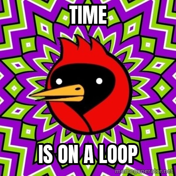 Omsk Crow meme: time / is on a loop