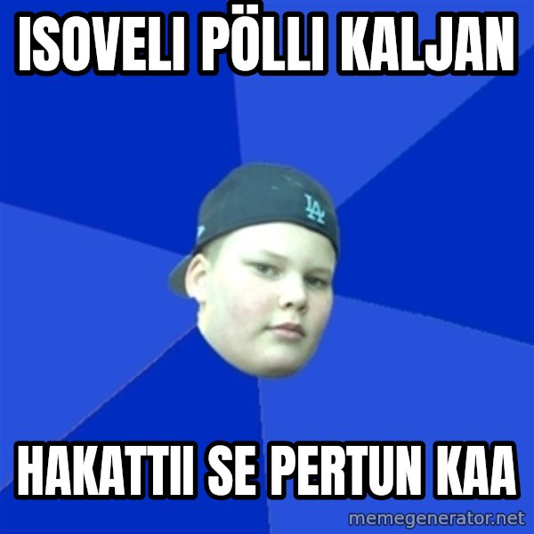 Jonnen Neuvo meme: isoveli pölli kaljan / hakattii se pertun kaa