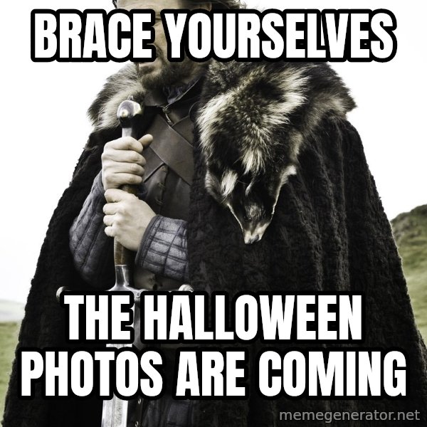 Sean Bean Game Of Thrones meme: Brace yourselves / the halloween photos are coming