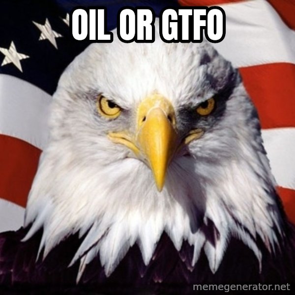 American Pride Eagle meme: Oil or gtfo