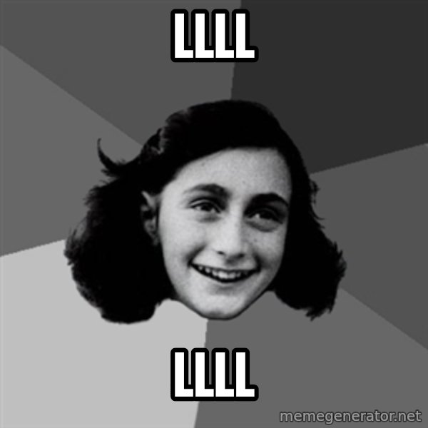 Anne Frank Lol meme: llll / llll
