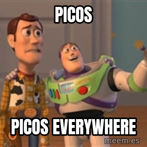 ORIGINAL TOY STORY meme: Picos / picos everywhere