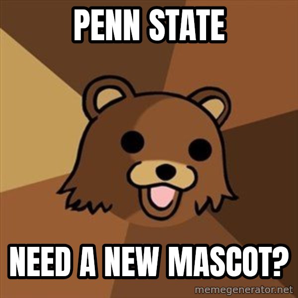 Pedobear meme: PENN STATE / need a new mascot?