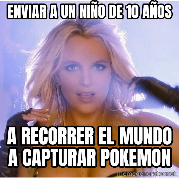 Professor Oak meme: enviar a un niño de 10 años / a recorrer el mundo a capturar pokemon