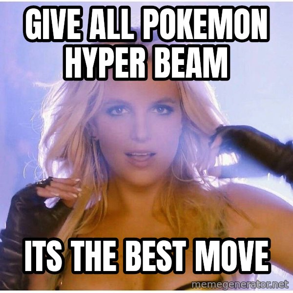 Professor Oak meme: give all pokemon hyper beam / its the best move
