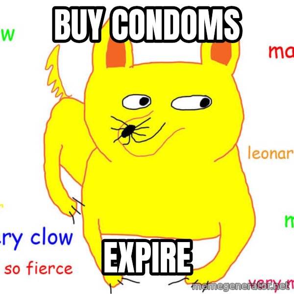 Forever Alone meme: Buy Condoms / Expire