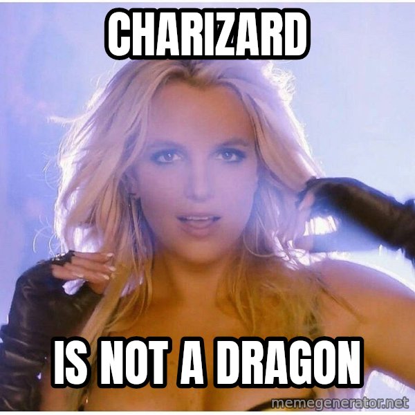 Professor Oak meme: charizard / is not a dragon