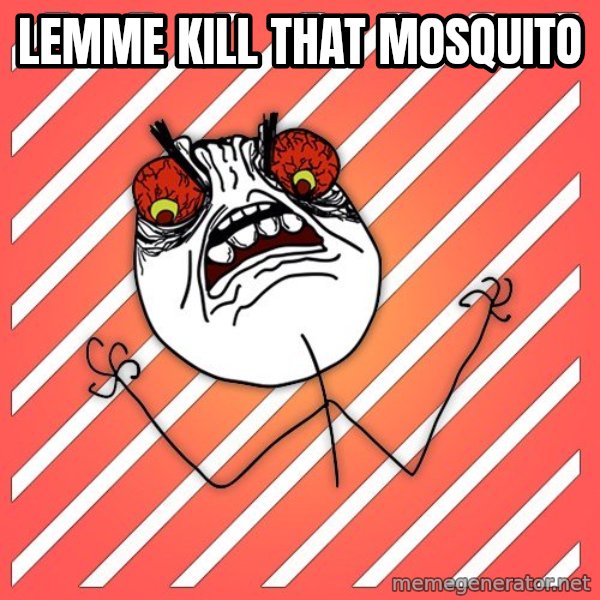 iHate meme: lemme kill that mosquito