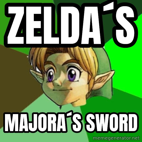 Hipster Link meme: zelda´s / majora´s sword