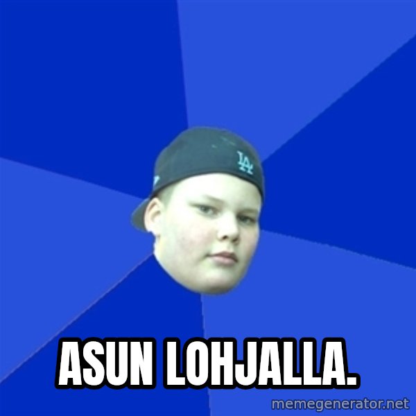 Jonnen Neuvo meme: asun lohjalla.