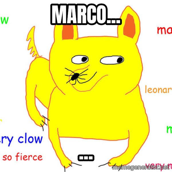 Forever Alone meme: marco... / ...