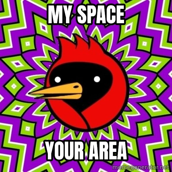 Omsk Crow meme: My Space / Your Area