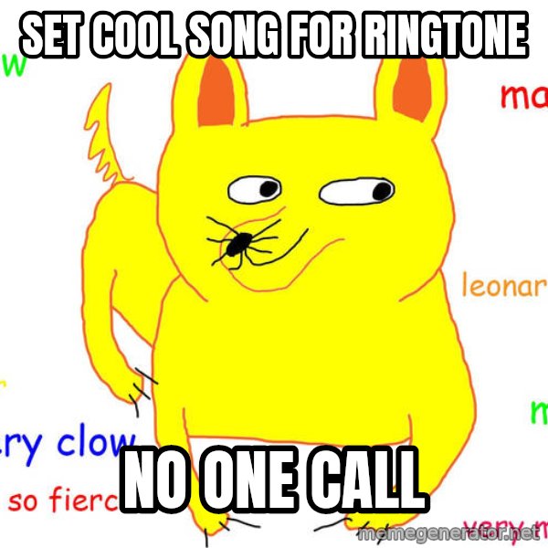 Forever Alone meme: Set cool song for ringtone / no one call