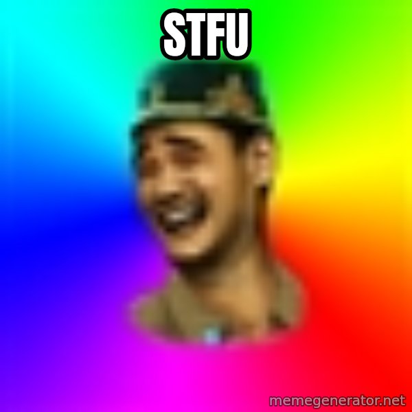 Typical tatar meme: STFU