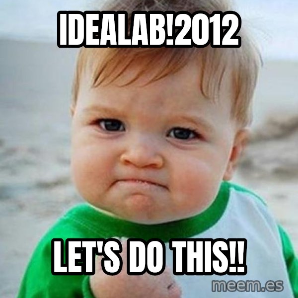 victory kid meme: Idealab!2012 / let's Do this!!