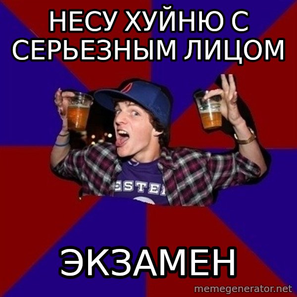 Sunny Student meme: несу хуйню с серьезным лицом / экзамен