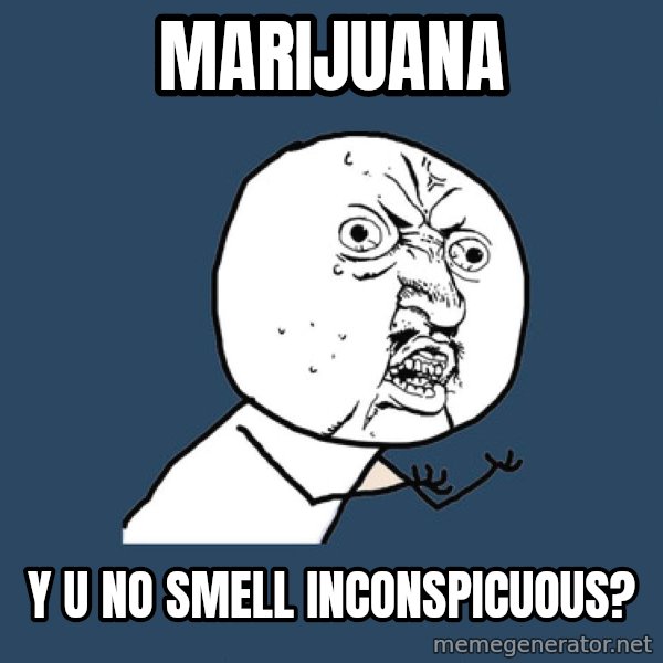 Y U No meme: Marijuana / Y U No smell inconspicuous?