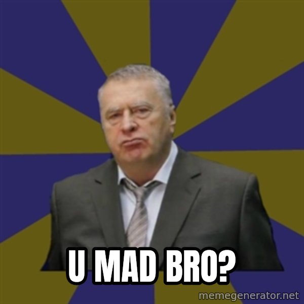 Vladimir Zhirinovsky meme: U MAD BRO?