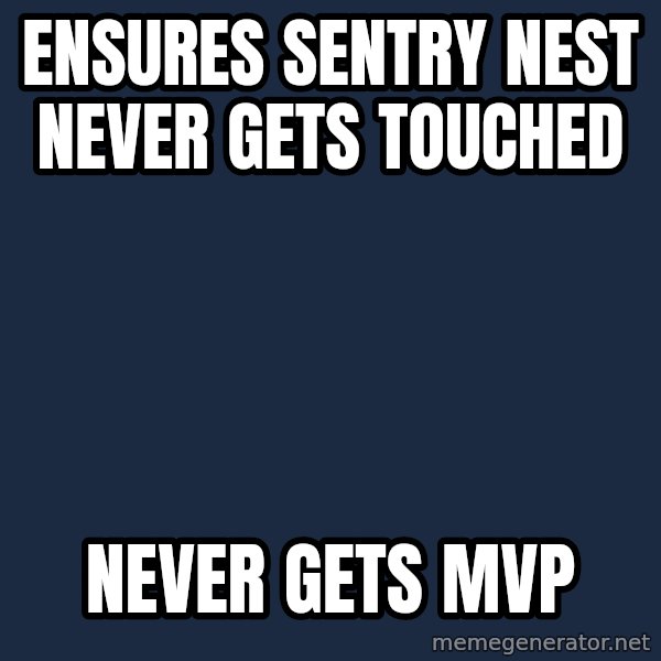 Sad Pyro meme: Ensures sentry nest never gets touched / never gets MVP