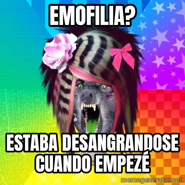 Insanity Scene Wolf meme: EMOFILIA? / ESTABA DESANGRANDOSE CUANDO EMPEZÉ