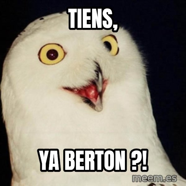 Orly Owl meme: Tiens, / Ya berton ?!