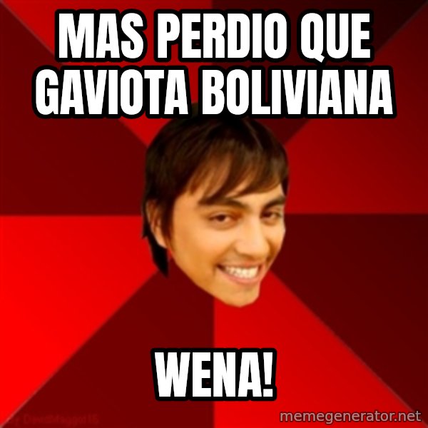 Un dia con paoly meme: mas perdio que gaviota boliviana / wena!