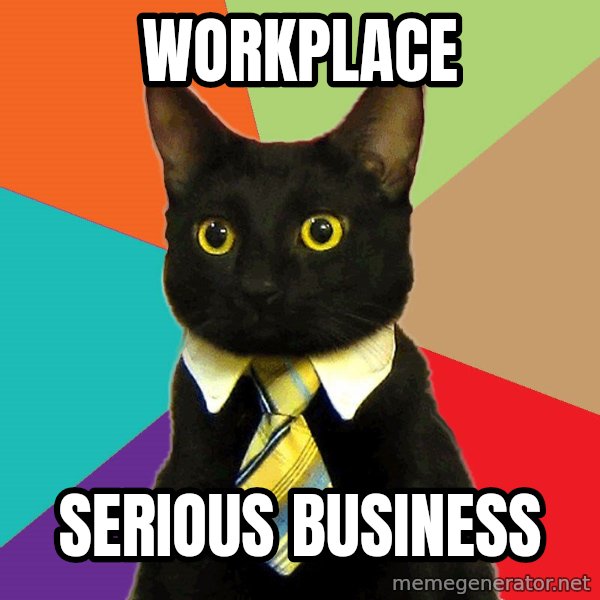 Business Cat meme: Workplace / serious business