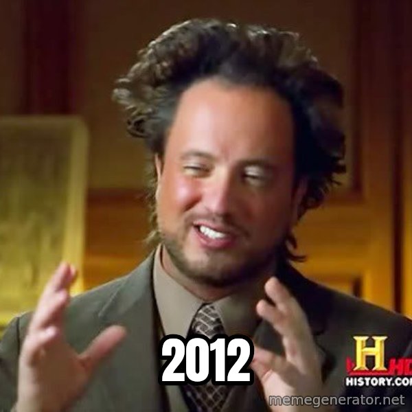 Ancient Aliens meme: 2012