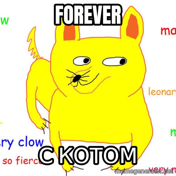 Forever Alone meme: forever / с котом