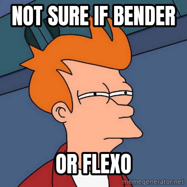 Futurama Fry meme: not sure if bender / or flexo