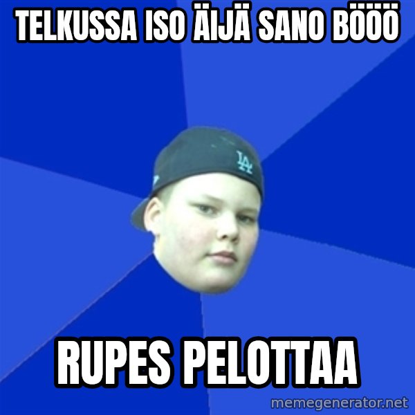 Jonnen Neuvo meme: telkussa  iso  äijä sano   BÖÖÖ / rupes   pelottaa