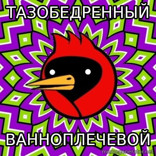 Omsk Crow meme: тазобедренный / ванноплечевой