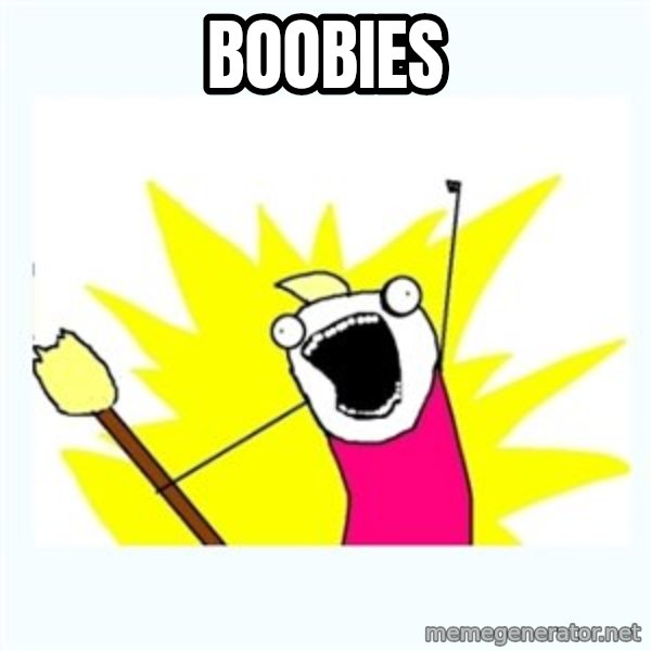 All the things meme: Boobies