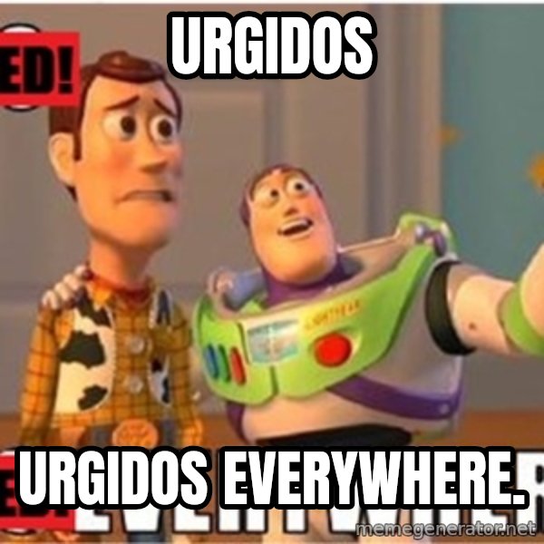 Toy Story Everywhere meme: Urgidos / Urgidos everywhere.