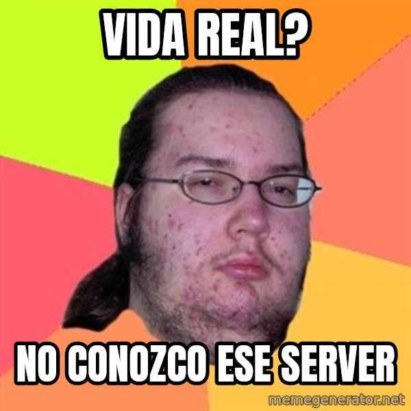 Butthurt Dweller meme: vida real? / no conozco ese server