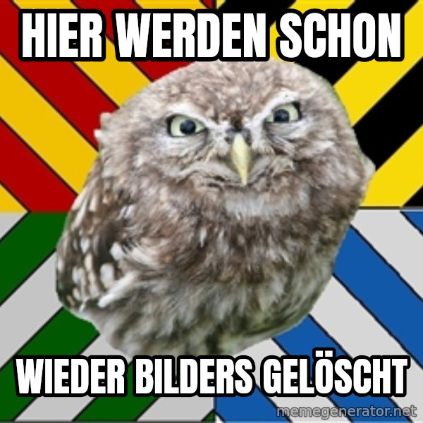 JEALOUS POTTEROMAN meme: hier werden schon / wieder bilders gelöscht